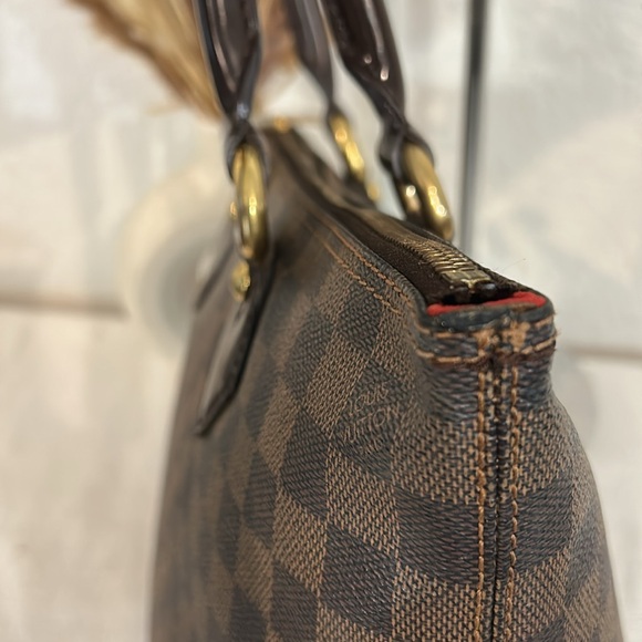 Authentic Louis Vuitton Damier Saleya PM Ebene Tote Bag Brown with COA - Picture 7 of 16